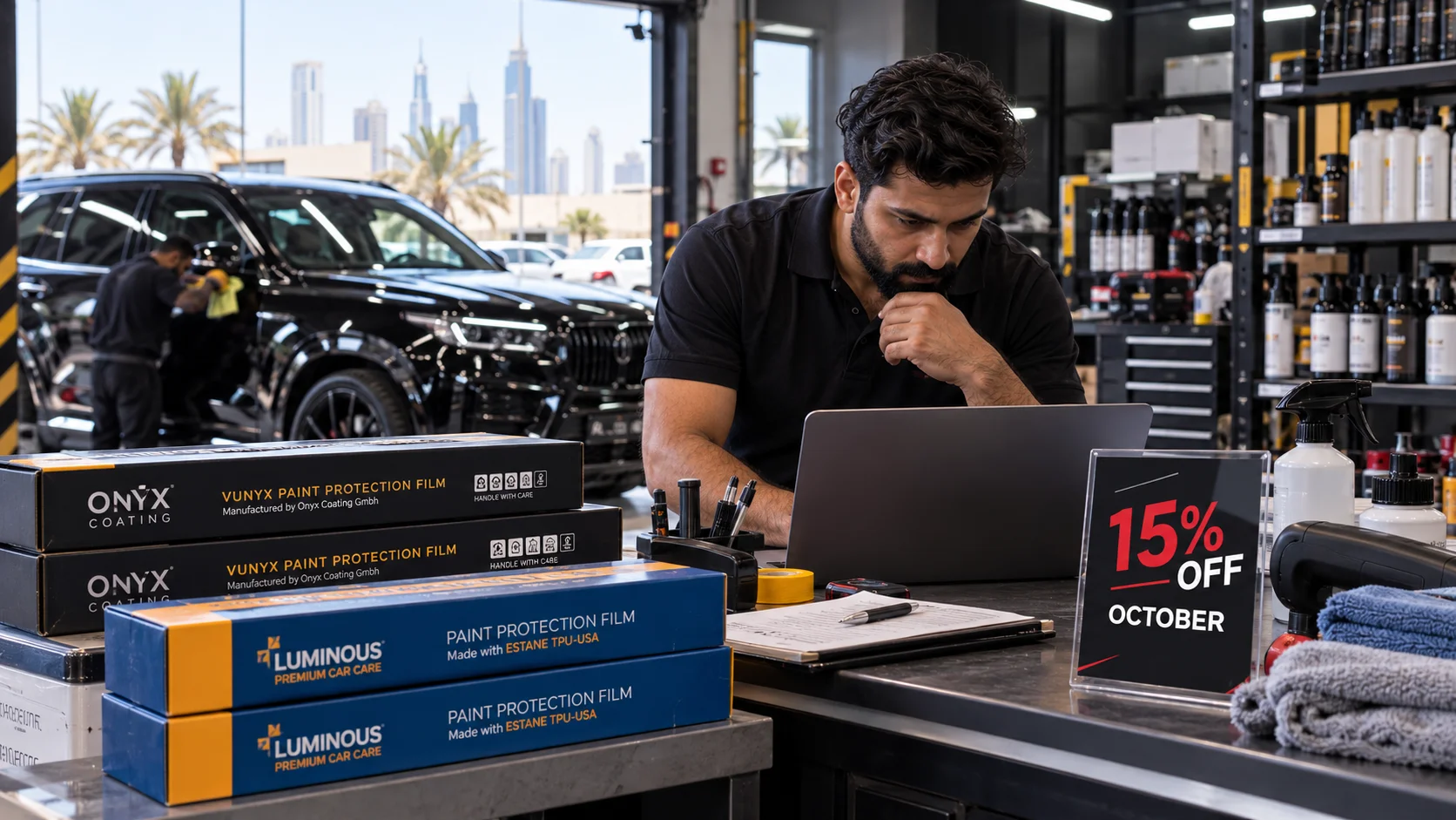professional UAE automotive detailing business is preparing and planning its Q4 inventory ahead of the busy season, with professional car care products online in UAE