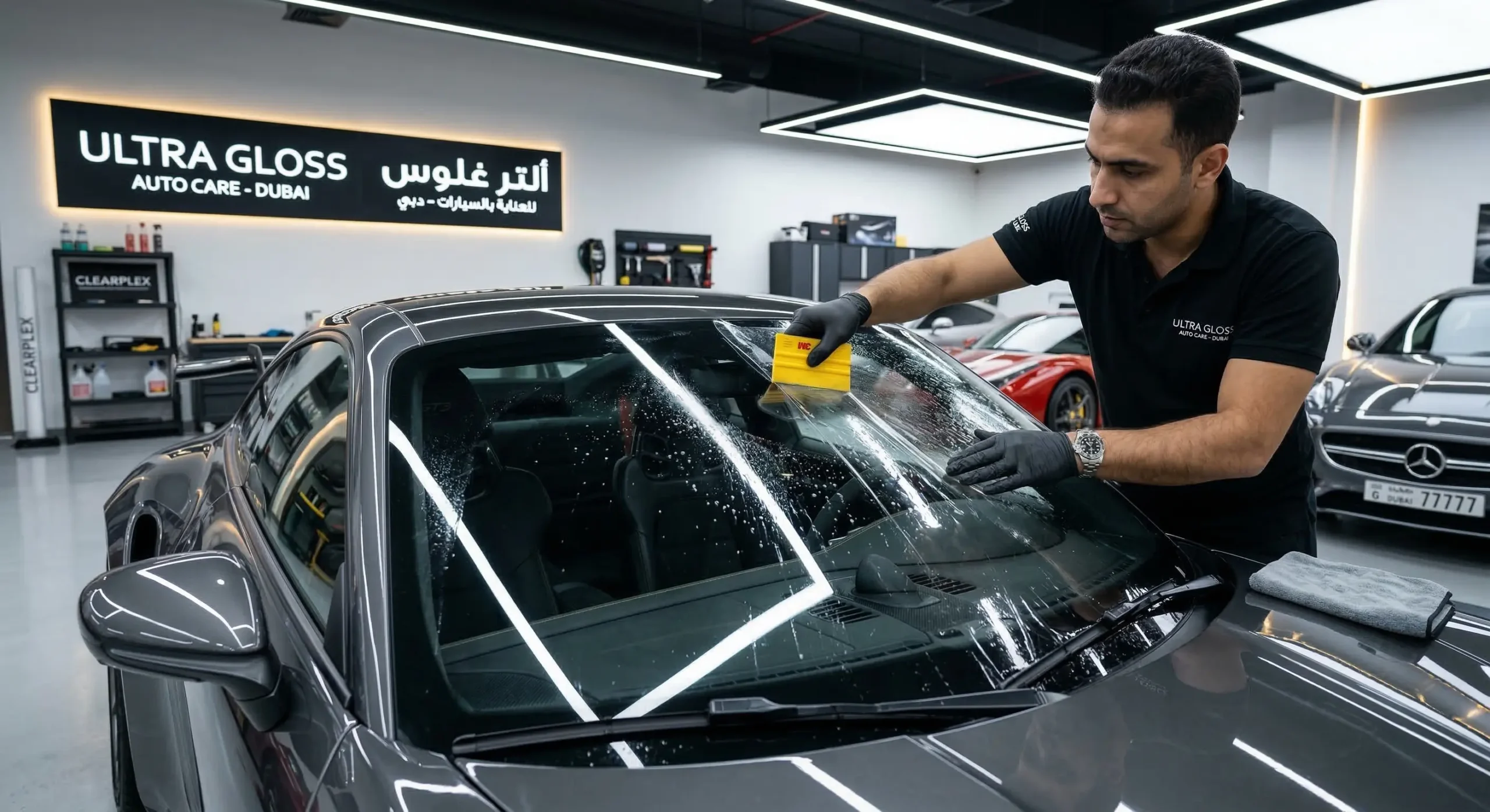 Windshield Protection Films samples to our UAE installers